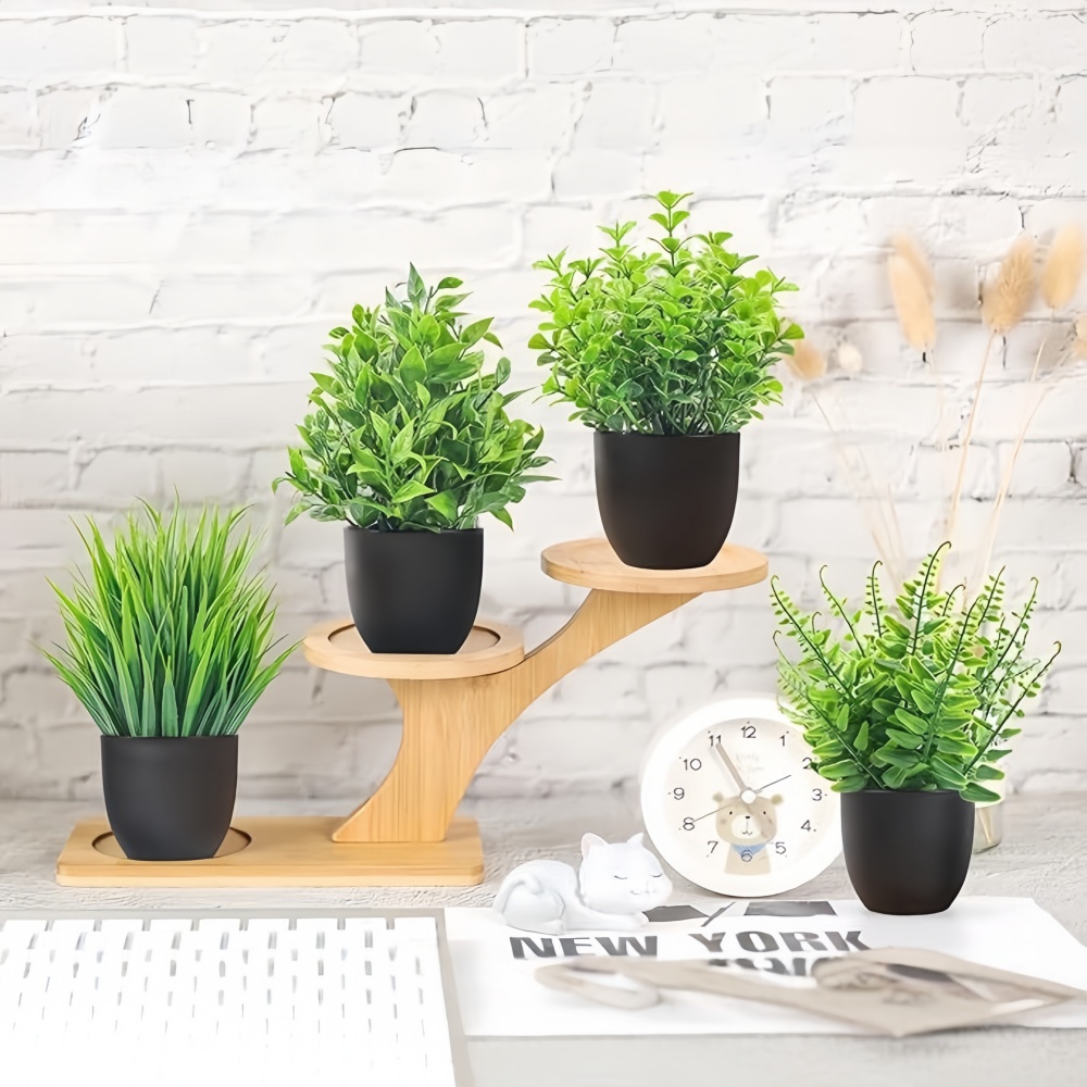 ชุดต้นไม้ประดิษฐ์ขนาดเล็ก 4 ชิ - Bonsai Gardenia บทวิจารณ์และราคา