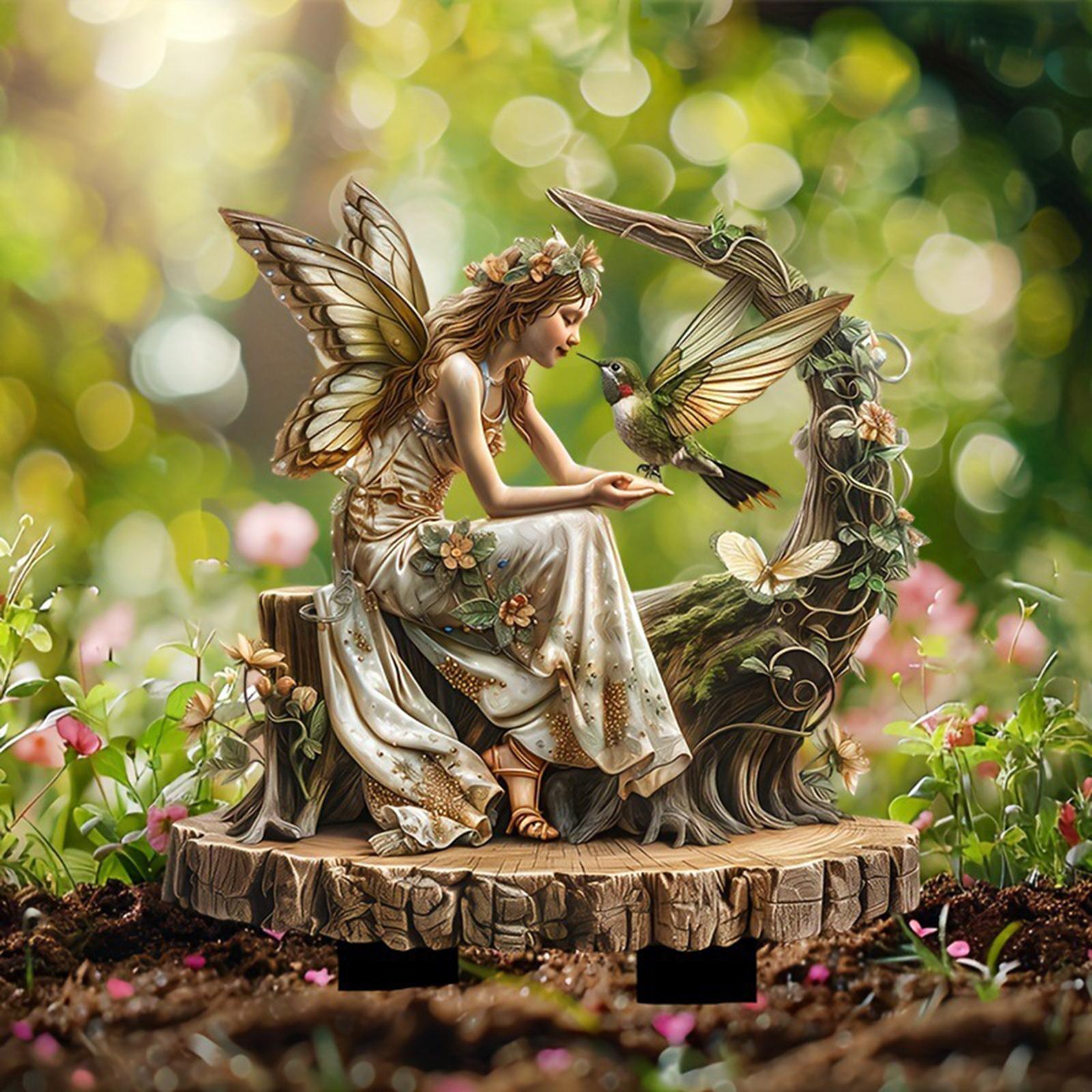 Fairy ตกแต่ง Garden Stake 2D ด - Bonsai Gardenia บทวิจารณ์และราคา
